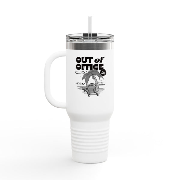 Insulated "ERC Moneybag/ Out of Office" Travel Mug, 40oz